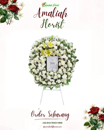 Krans Bunga Duka Cita di Gentong
